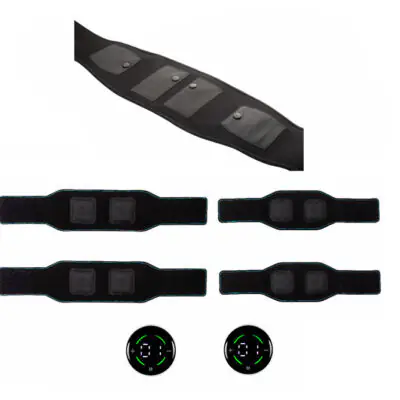 پکیج کمربند لاغری و ران‌بند تقویت عضلات و بازوبند EMS